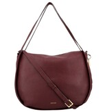 LouLou LOU L Ruby Gold – Dieprode leren shopper met gouden details en RFID