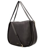 LouLou LOU L Chocolade Torte Gold – Bruine leren shopper met RFID en gouden details