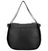 LouLou LOU L Black Gold – Zwarte leren shopper met gouden hardware en RFID