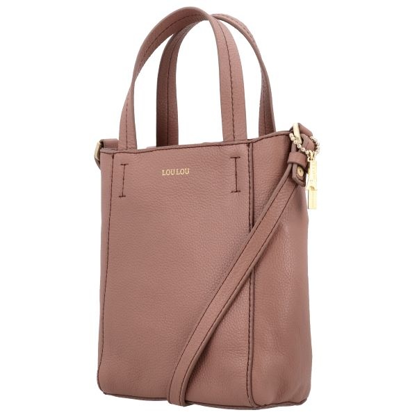 LouLou NAOMI Mocha Mousse Gold – roze crossbodytas met RFID