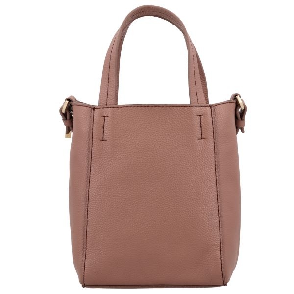 LouLou NAOMI Mocha Mousse Gold – roze crossbodytas met RFID