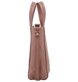 LouLou NAOMI Mocha Mousse Gold – roze crossbodytas met RFID