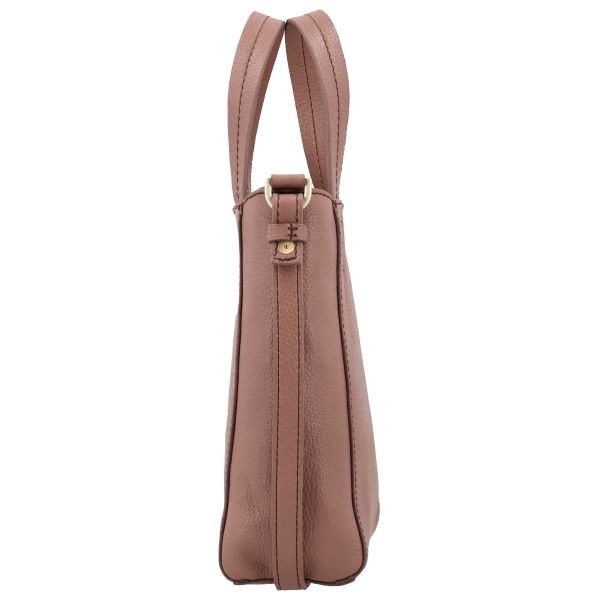 LouLou NAOMI Mocha Mousse Gold – roze crossbodytas met RFID