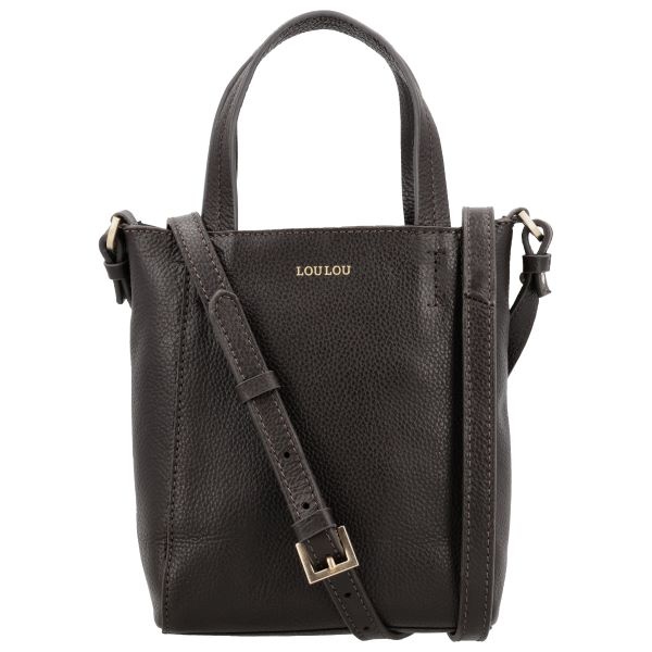 LouLou NAOMI Chocolate Torte Gold – bruine crossbodytas met RFID
