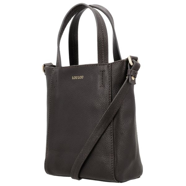 LouLou NAOMI Chocolate Torte Gold – bruine crossbodytas met RFID