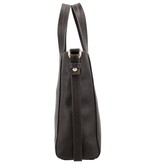 LouLou NAOMI Chocolate Torte Gold – bruine crossbodytas met RFID