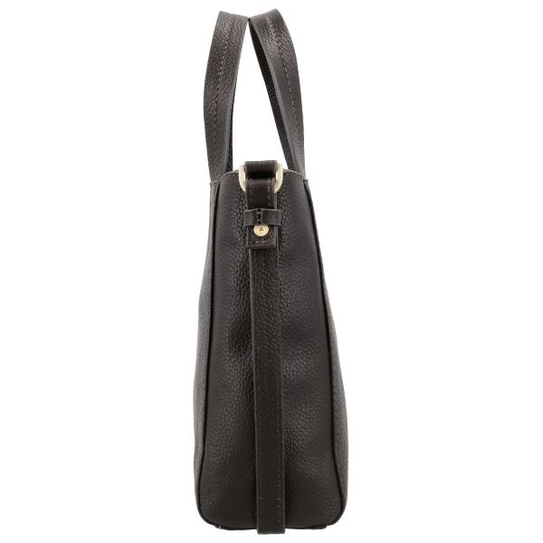 LouLou NAOMI Chocolate Torte Gold – bruine crossbodytas met RFID