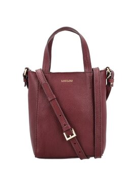 LouLou NAOMI Ruby Gold – rode crossbodytas met RFID LouLou NAOMI Ruby Gold – rode crossbodytas met RFID