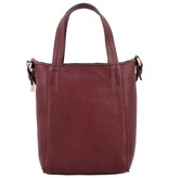 LouLou NAOMI Ruby Gold – rode crossbodytas met RFID