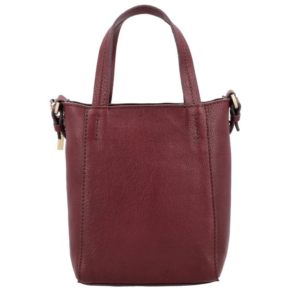 LouLou NAOMI Ruby Gold – rode crossbodytas met RFID