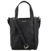 LouLou NAOMI Black Gold – Zwart leren crossbodytas met RFID