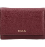 LouLou PETITE FLEUR Ruby Gold – robijnrode portemonnee met RFID