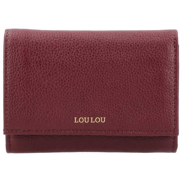 LouLou PETITE FLEUR Ruby Gold – robijnrode portemonnee met RFID