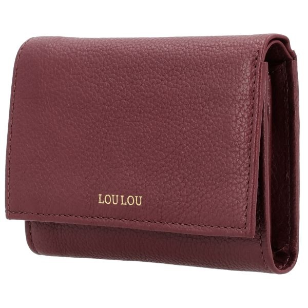 LouLou PETITE FLEUR Ruby Gold – robijnrode portemonnee met RFID