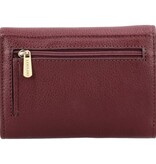 LouLou PETITE FLEUR Ruby Gold – robijnrode portemonnee met RFID