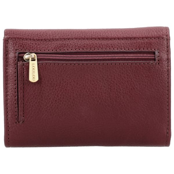 LouLou PETITE FLEUR Ruby Gold – robijnrode portemonnee met RFID