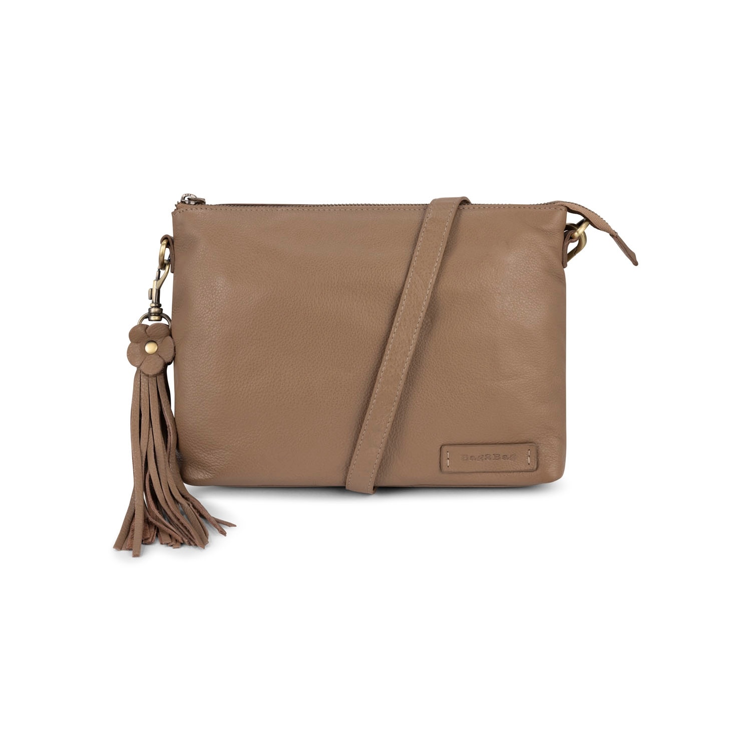 Bag2Bag Aulac – platte leren crossbody tas