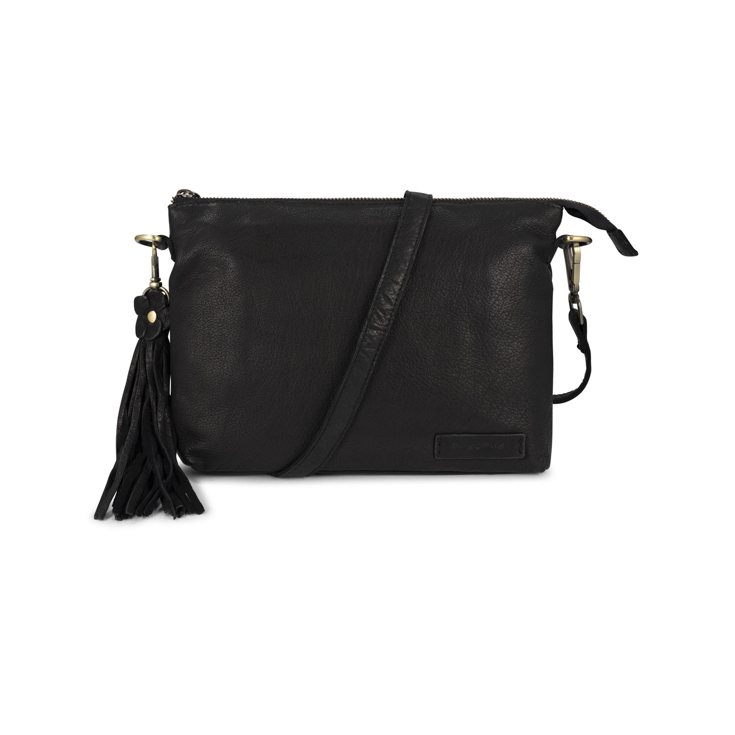 Bag2Bag Aulac – platte leren crossbody tas