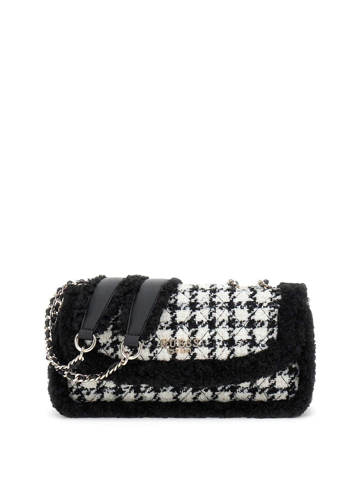 Guess Schoudertas Mini-crossbody Cristi pied-de-poule