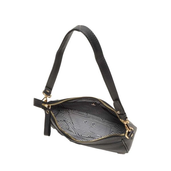 Berba Leren Mini shoulderbag avignon 625-825-00 Zwart