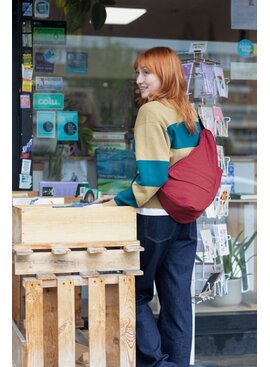 Healthy Back Bag Textured Nylon Garnet 6303-GA Small