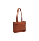 Chesterfield Leren Shopper Zwart Estella