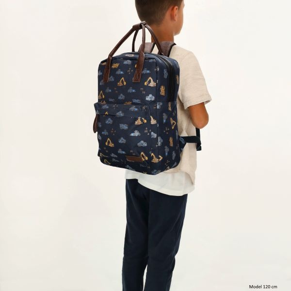 Zebra Trends Boys Rugzak bouwvoertuigen