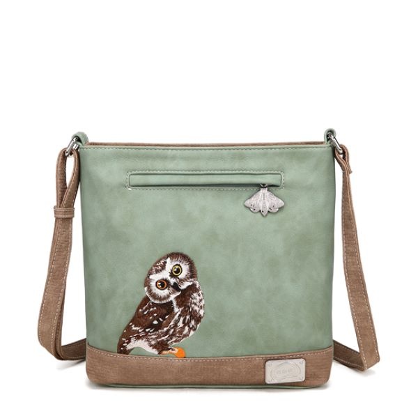 Hi Di Hi Schoudertas Appetizer  l.Green/brown APP25