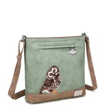 Hi Di Hi Schoudertas Appetizer  l.Green/brown APP25