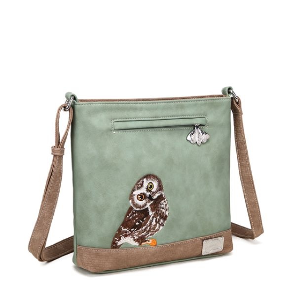 Hi Di Hi Schoudertas Appetizer  l.Green/brown APP25