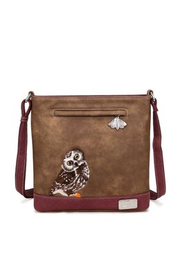 Hi Di Hi Schoudertas Appetizer d.brown/purple  APP26