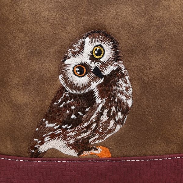 Hi Di Hi Schoudertas Appetizer d.brown/purple  APP26