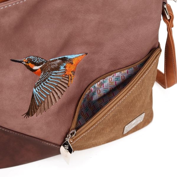 Hi Di Hi Schoudertas Whistle WH01 Lilac/Cognac