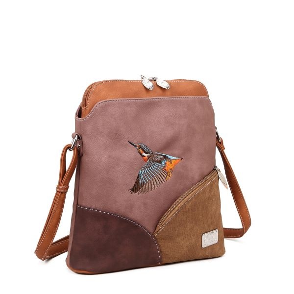 Hi Di Hi Schoudertas Whistle WH01 Lilac/Cognac