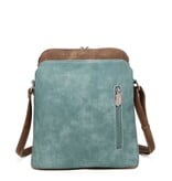 Hi Di Hi Schoudertas Whistle WH02 aqua/d.brown