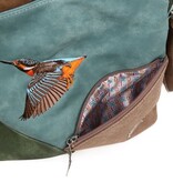 Hi Di Hi Schoudertas Whistle WH02 aqua/d.brown