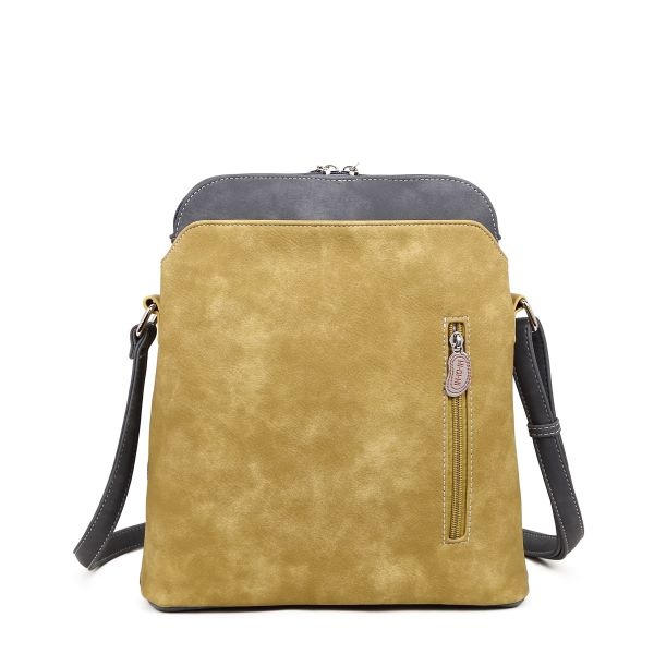 Hi Di Hi Schoudertas Whistle WH04 yellow/d.grey