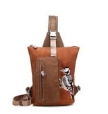 Hi Di Hi Slingbag/rugzak Drummer DR05 cognac/brown