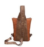 Hi Di Hi Slingbag/rugzak Drummer DR05 cognac/brown