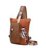Hi Di Hi Slingbag/rugzak Drummer DR05 cognac/brown