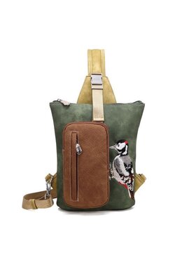 Hi Di Hi Slingbag/rugzak Drummer DR07 d.green/yellow