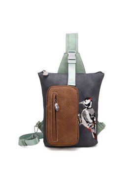 Hi Di Hi Slingbag/rugzak Drummer DR08 d.grey/l.green