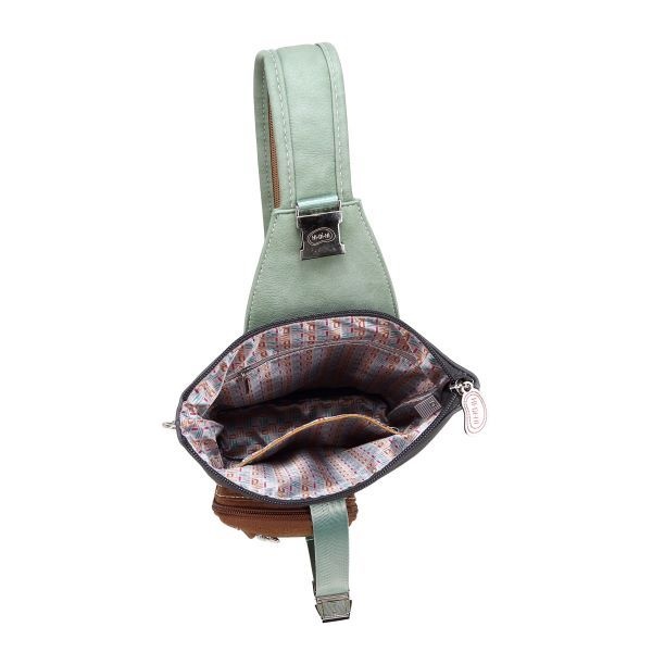 Hi Di Hi Slingbag/rugzak Drummer DR08 d.grey/l.green