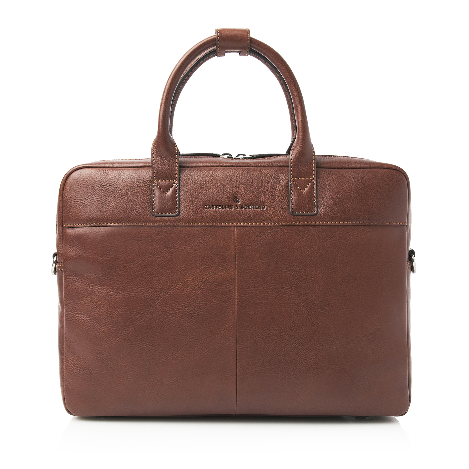Castelijn & Beerens Laptoptas 15,6" RFID | lichtbruin. Special edition.