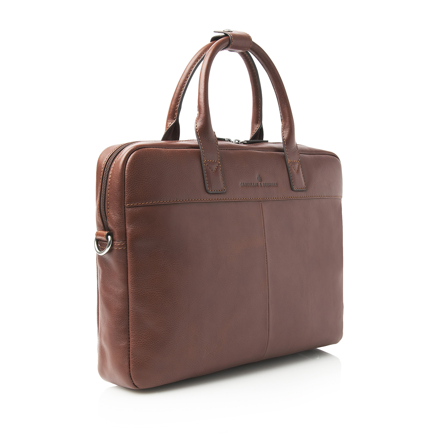 Castelijn & Beerens Laptoptas 15,6" RFID | lichtbruin. Special edition.