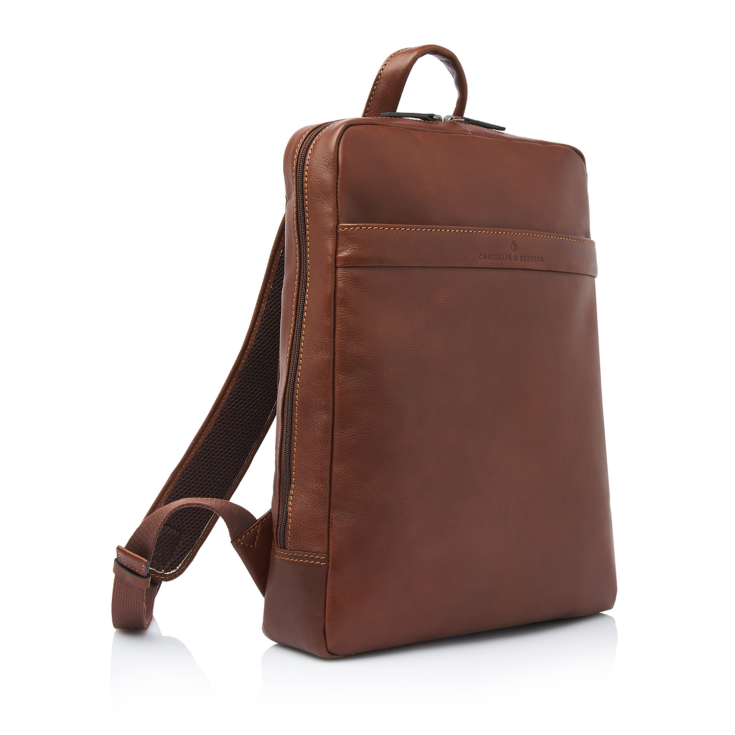 Castelijn & Beerens Laptoprugzak 15,6" RFID | lichtbruin. Special Edition