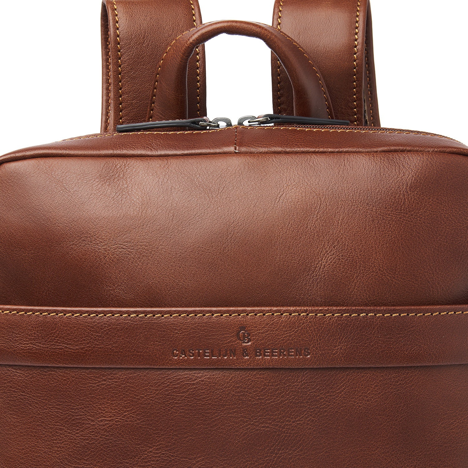 Castelijn & Beerens Laptoprugzak 15,6" RFID | lichtbruin. Special Edition