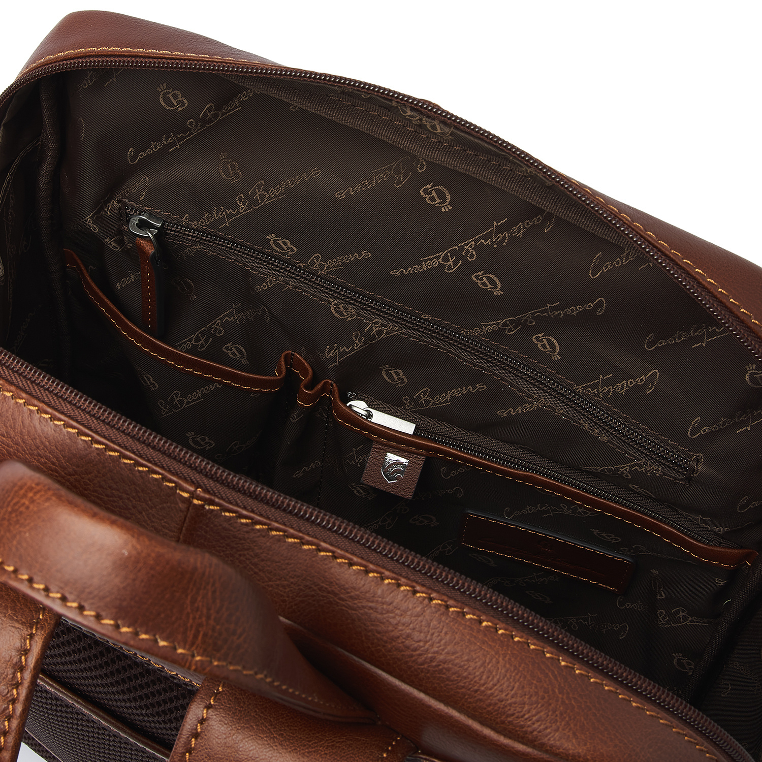 Castelijn & Beerens Laptoprugzak 15,6" RFID | lichtbruin. Special Edition