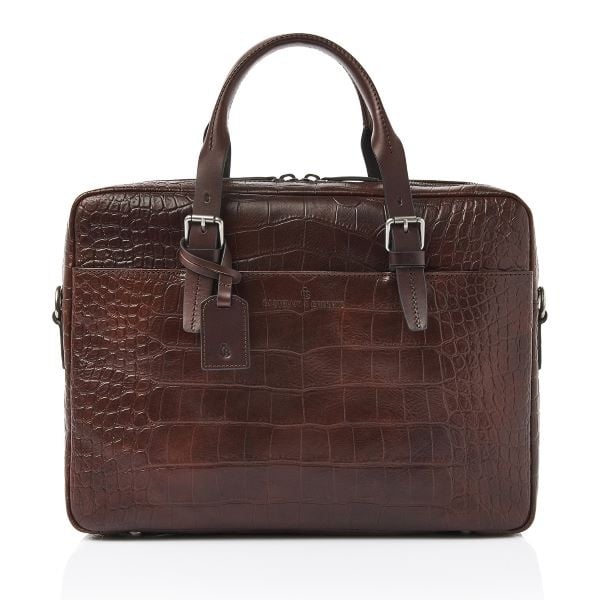 Castelijn & Beerens Laptoptas 15,6 inch Laptoptas 15,6" RFID | mocca limited edition
