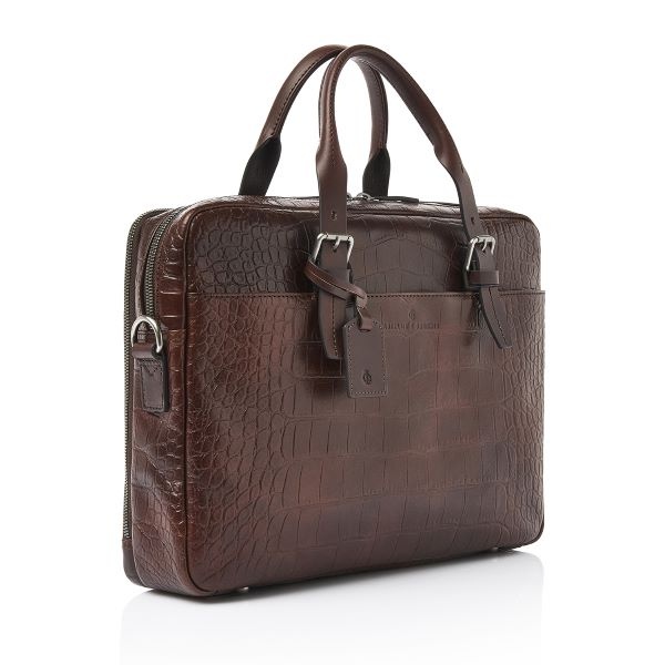 Castelijn & Beerens Laptoptas 15,6 inch Laptoptas 15,6" RFID | mocca limited edition
